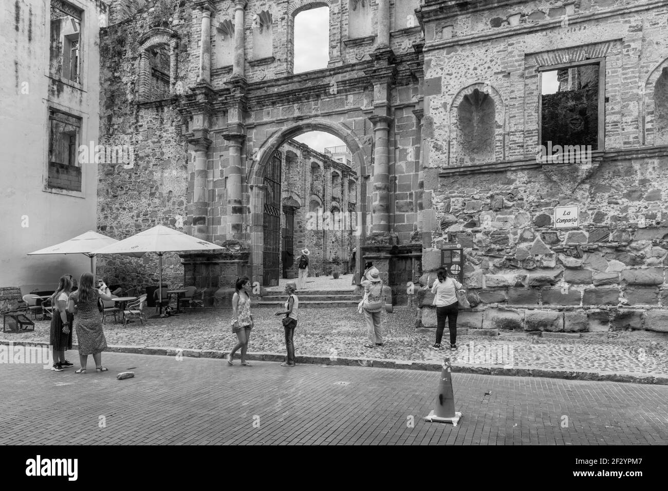 Ruinen der Santo Domingo Kirche in Casco Viejo, dem historischen Viertel von Panama City, Panama Stockfoto