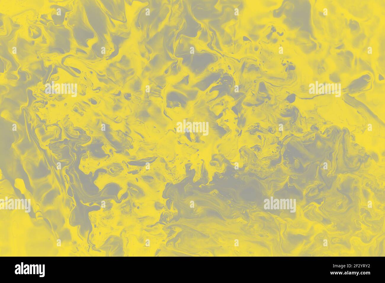 Gelb und grau abstrakter Farbhintergrund, Textur Art.Marmor Hintergrund.Floating farbige Tinte auf Wasser. Stockfoto
