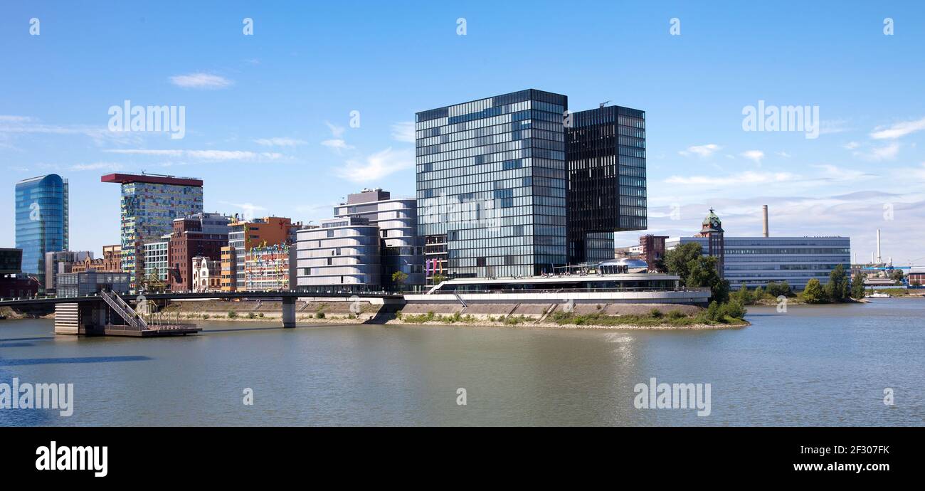 Medienhafen in Düsseldorf Stockfoto