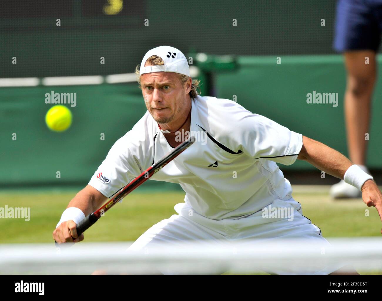 WIMBLEDON 2009 4th TAGE. JUAN MARTIN DEL POTRO V LLEYTON HEWITT. 25/6/09. BILD DAVID ASHDOWN Stockfoto