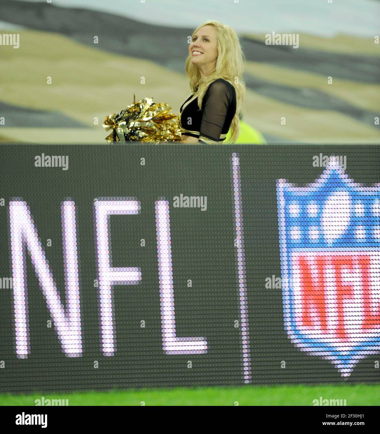 NFL. NEW ORLEANS SAINTS V SAN DIEGO GEBÜHREN BEI WEMBLY. 26/10/2008. BILD DAVID ASHDOWN Stockfoto