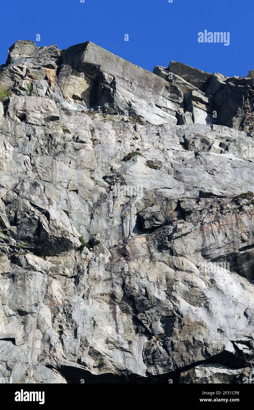 Bootsfahrt entlang des Lysefjords. Stockfoto