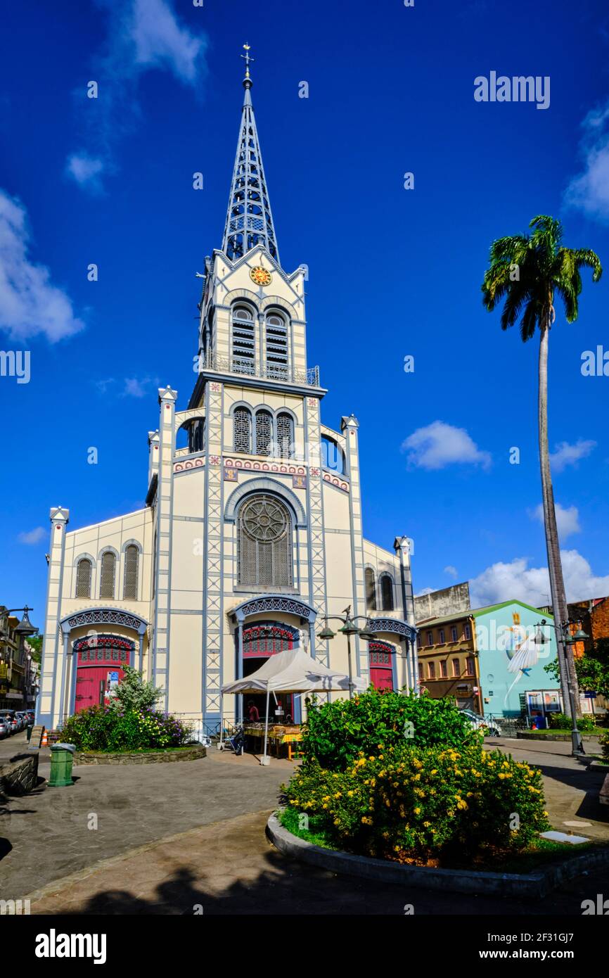 Frankreich, Westindien, Martinique, Fort-de-France, Kathedrale Saint-Louis Stockfoto