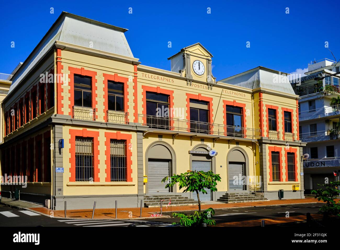 Frankreich, Westindien, Martinique, Fort-de-France, das Postamt Stockfoto