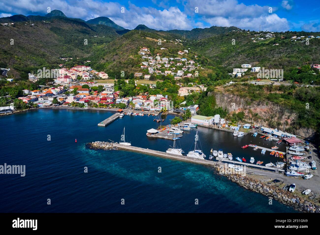 Frankreich, Westindien, Martinique, Port Case-Pilote Stockfoto