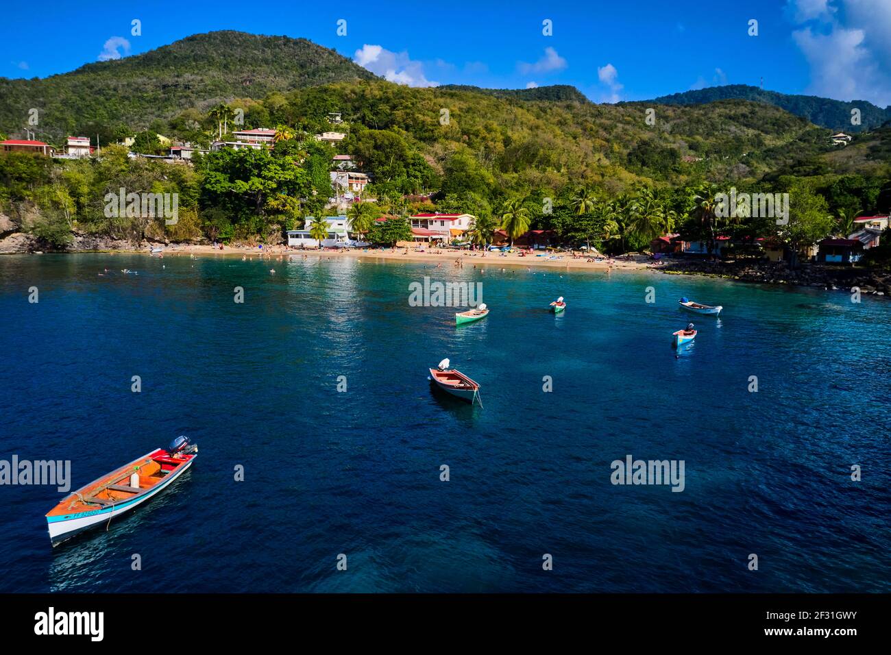 Frankreich, Westindien, Martinique, Anse Dufour Stockfoto