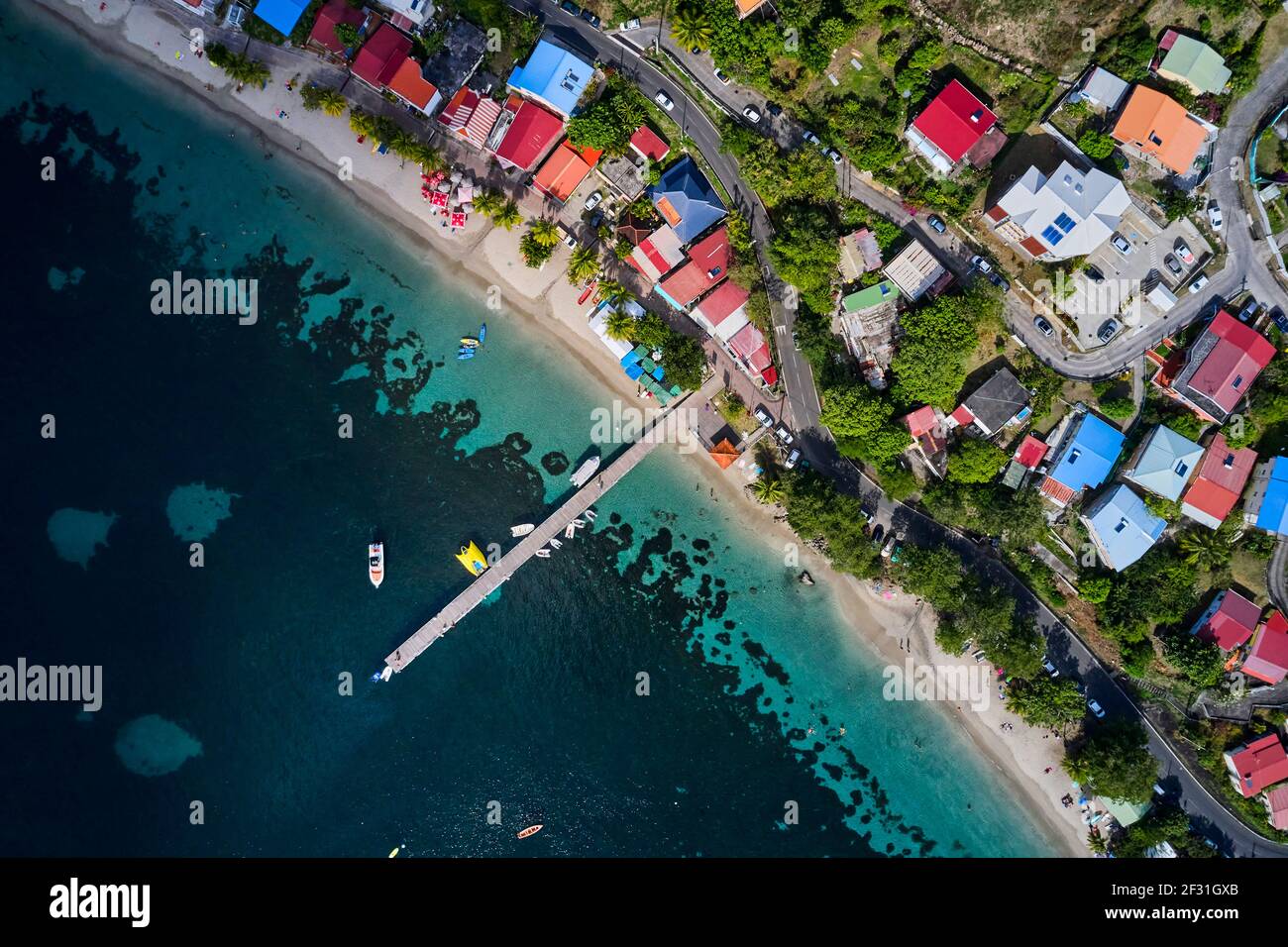Frankreich, Westindien, Martinique, Grande Anse d'Arlet Stockfoto