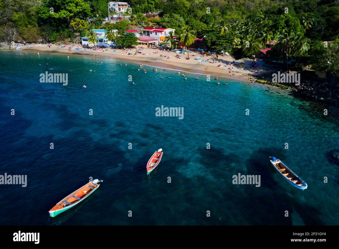 Frankreich, Westindien, Martinique, Anse Dufour Stockfoto