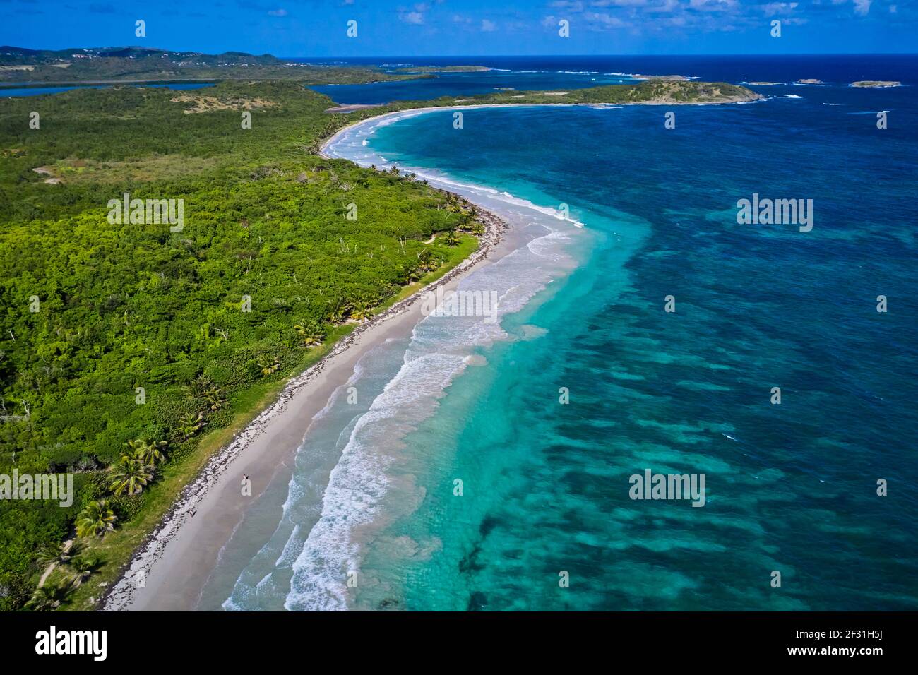 Frankreich, Westindien, Martinique, Sainte-Anne, Anse Trabaud Stockfoto