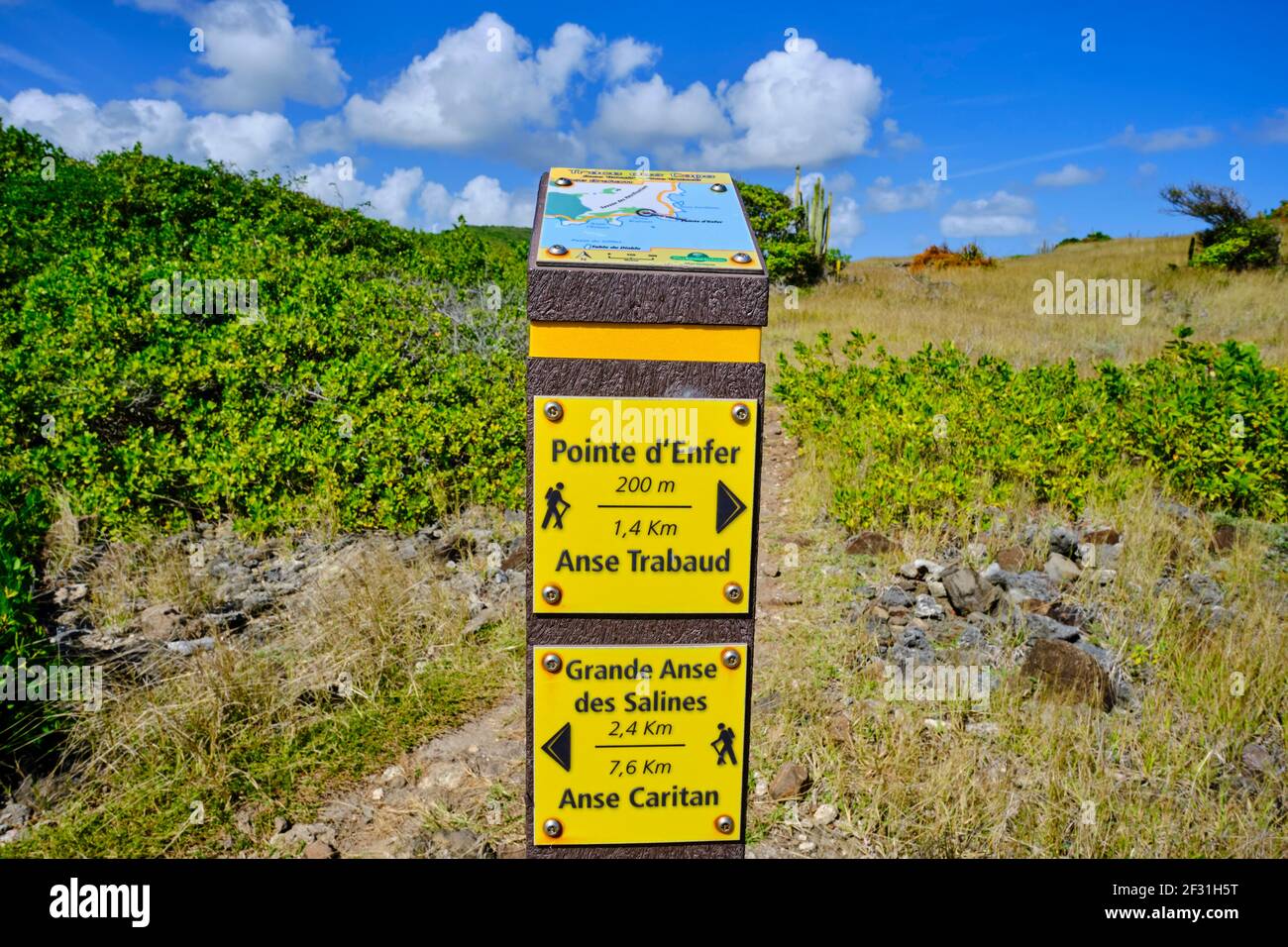 Frankreich, Westindien, Martinique, Sainte-Anne, Petrification Savannah Stockfoto