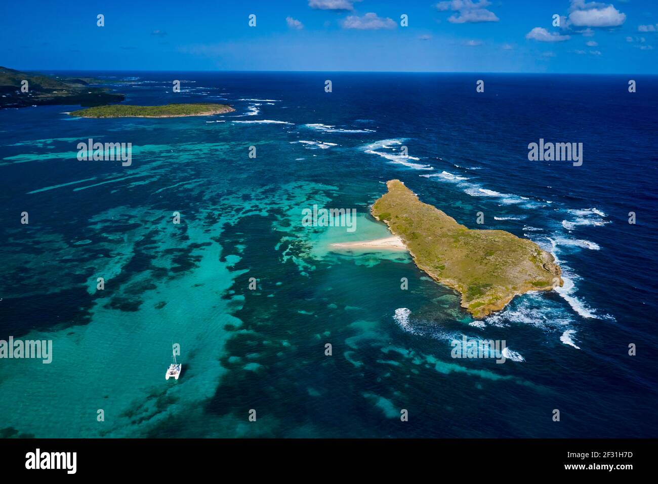 Frankreich, Westindien, Martinique, Sainte-Anne, Englische Bucht Stockfoto