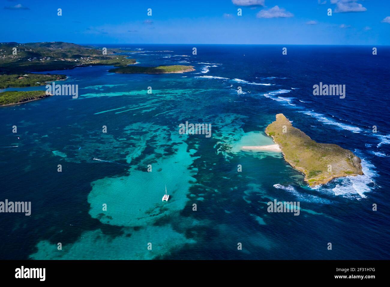 Frankreich, Westindien, Martinique, Sainte-Anne, Englische Bucht Stockfoto