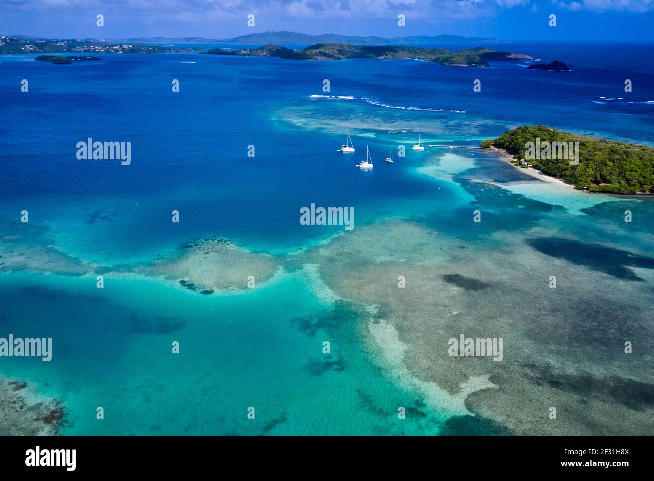 Frankreich, Westindien, Martinique, Le Robert, l'Îlet Madame Stockfoto