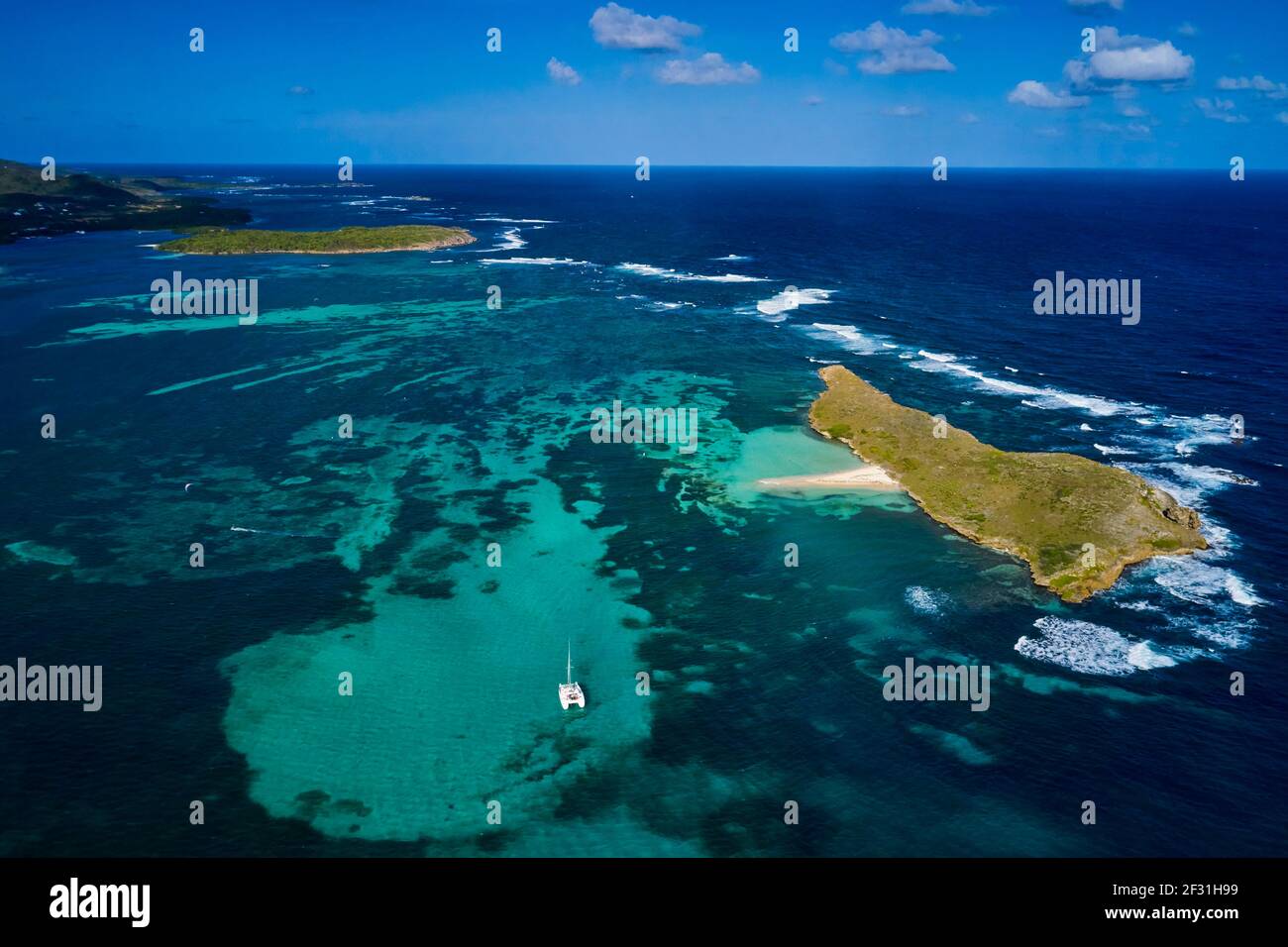 Frankreich, Westindien, Martinique, Sainte-Anne, Englische Bucht Stockfoto