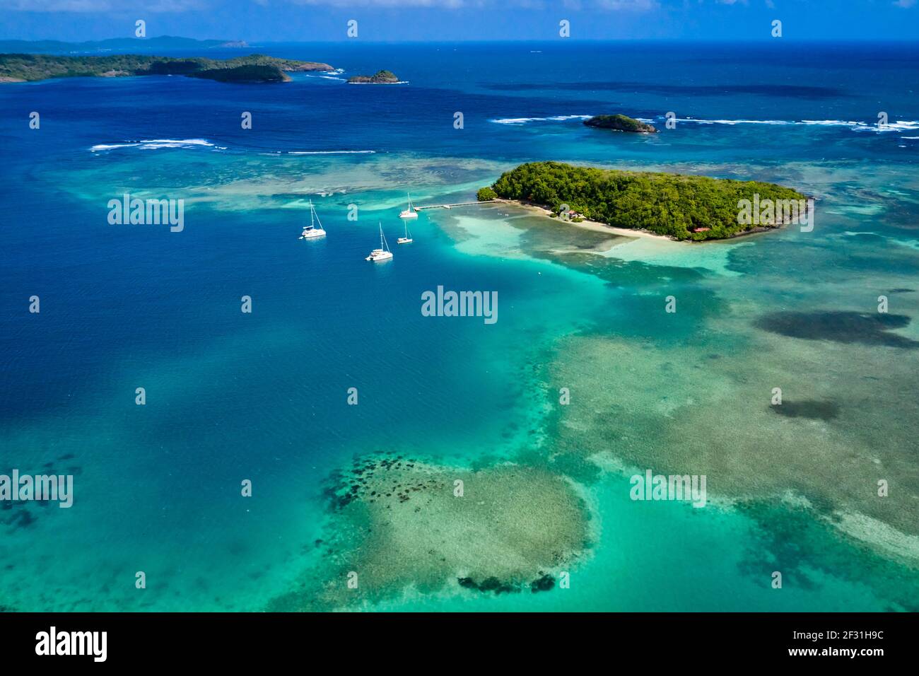 Frankreich, Westindien, Martinique, Le Robert, l'Îlet Madame Stockfoto