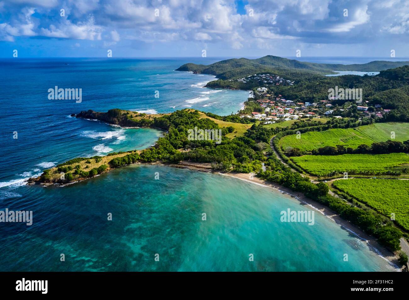 Frankreich, Westindien, Martinique, Naturschutzgebiet der Caravelle, Halbinsel der Caravelle Stockfoto