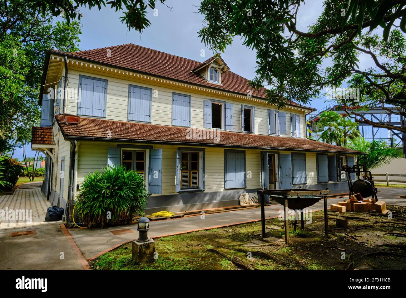 Frankreich, Westindien, Martinique, Sainte-Marie, Saint-James Destillerie, die ein Rum-Museum beherbergt Stockfoto