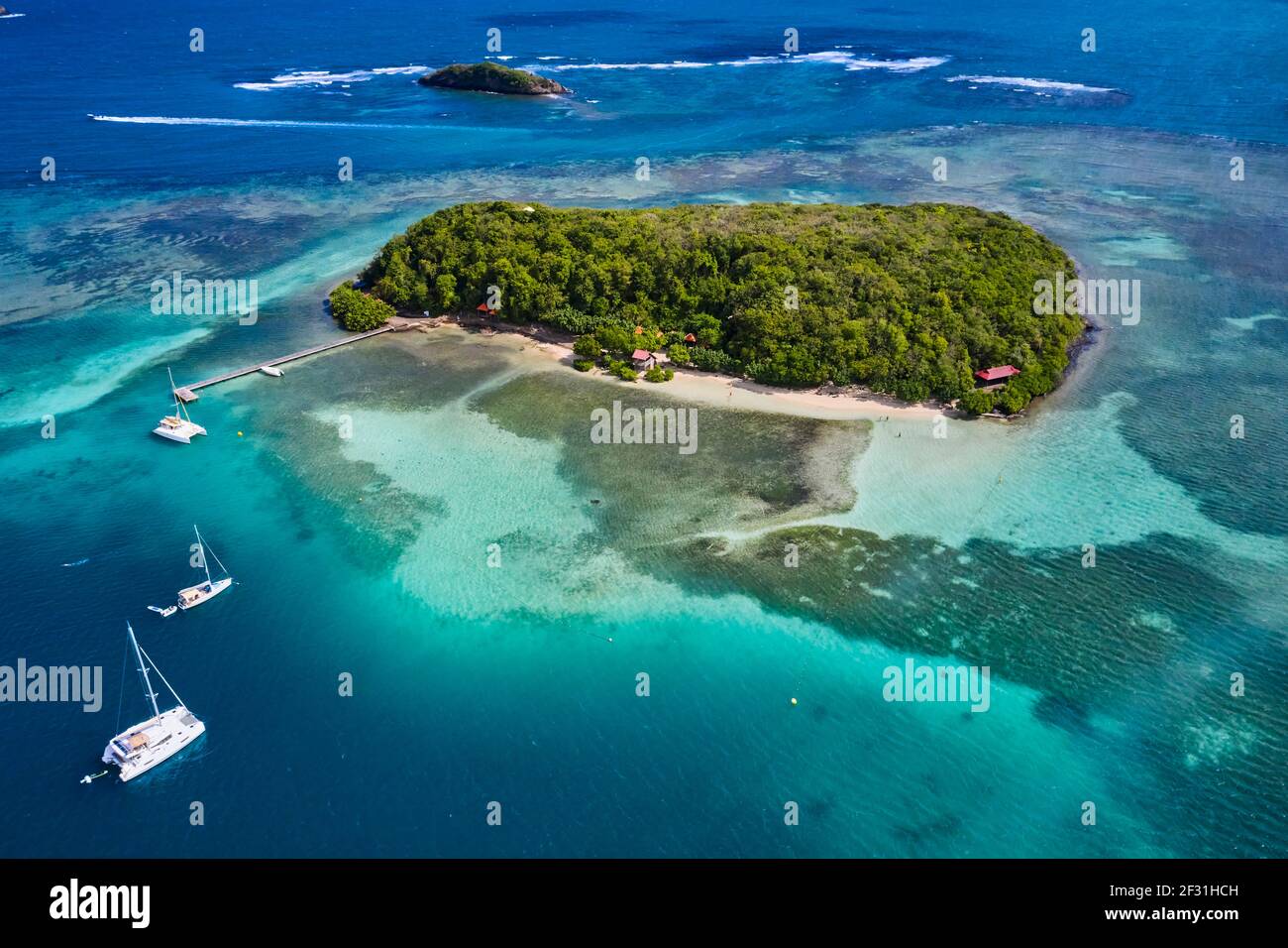 Frankreich, Westindien, Martinique, Le Robert, l'Îlet Madame Stockfoto