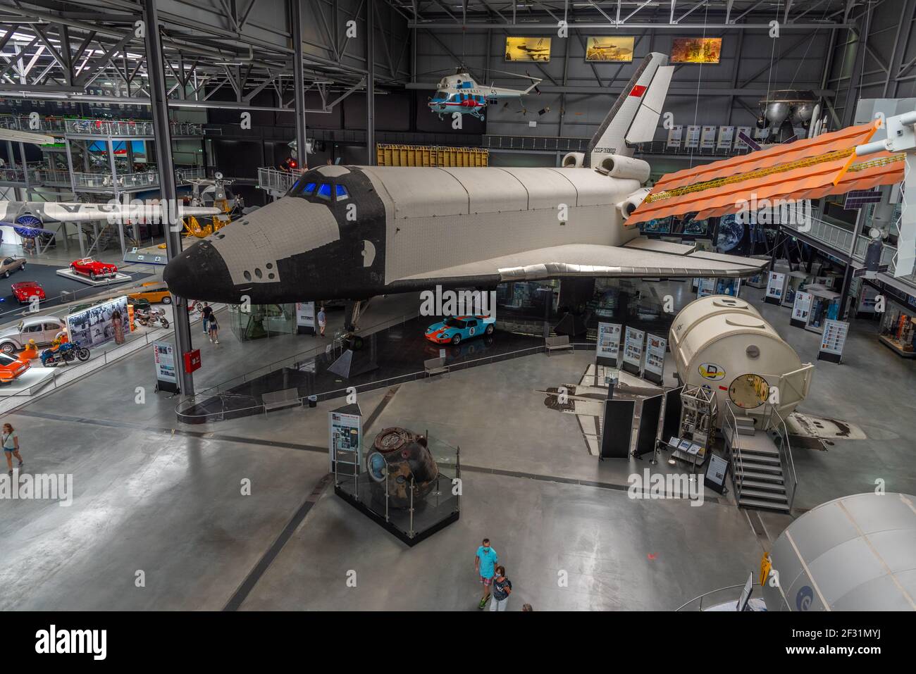 Speyer, 16. September 2020: Buran-Raumschiff im Inneren des Technik-Museums in Speyer Stockfoto