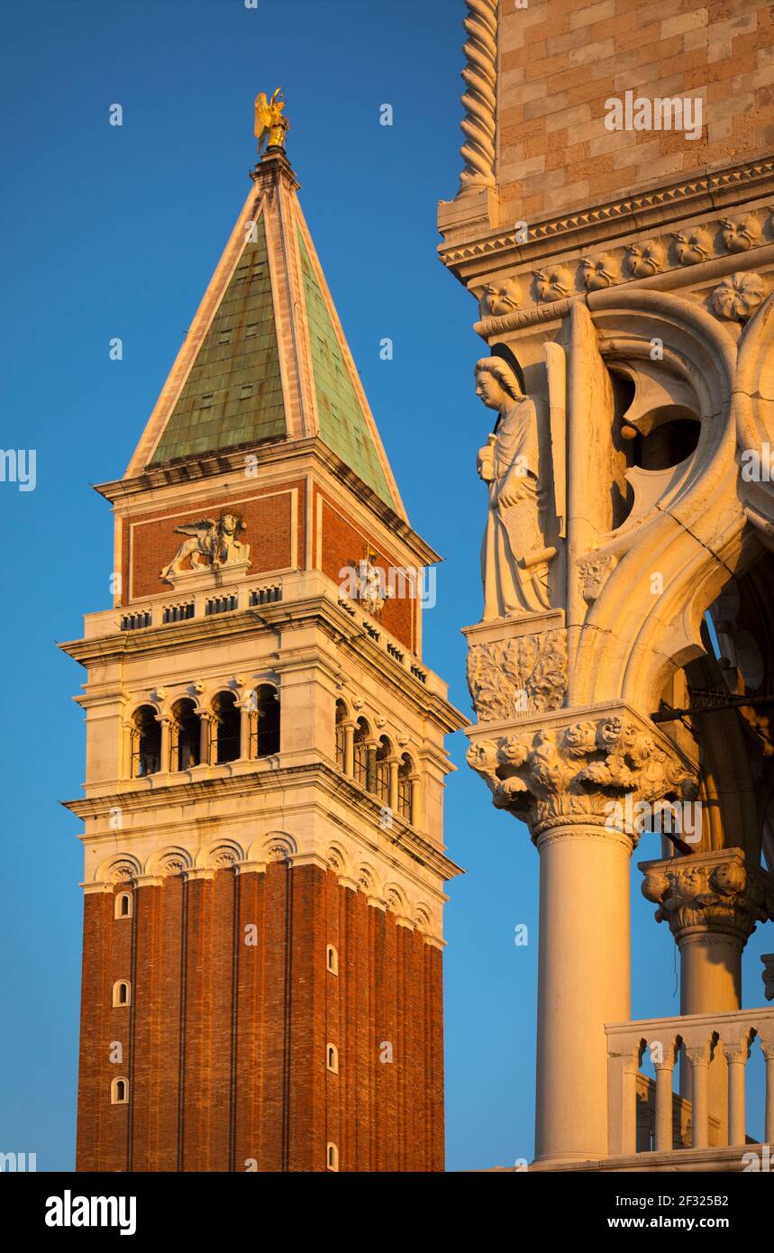 Italien, Venedig, Campanile Stockfoto