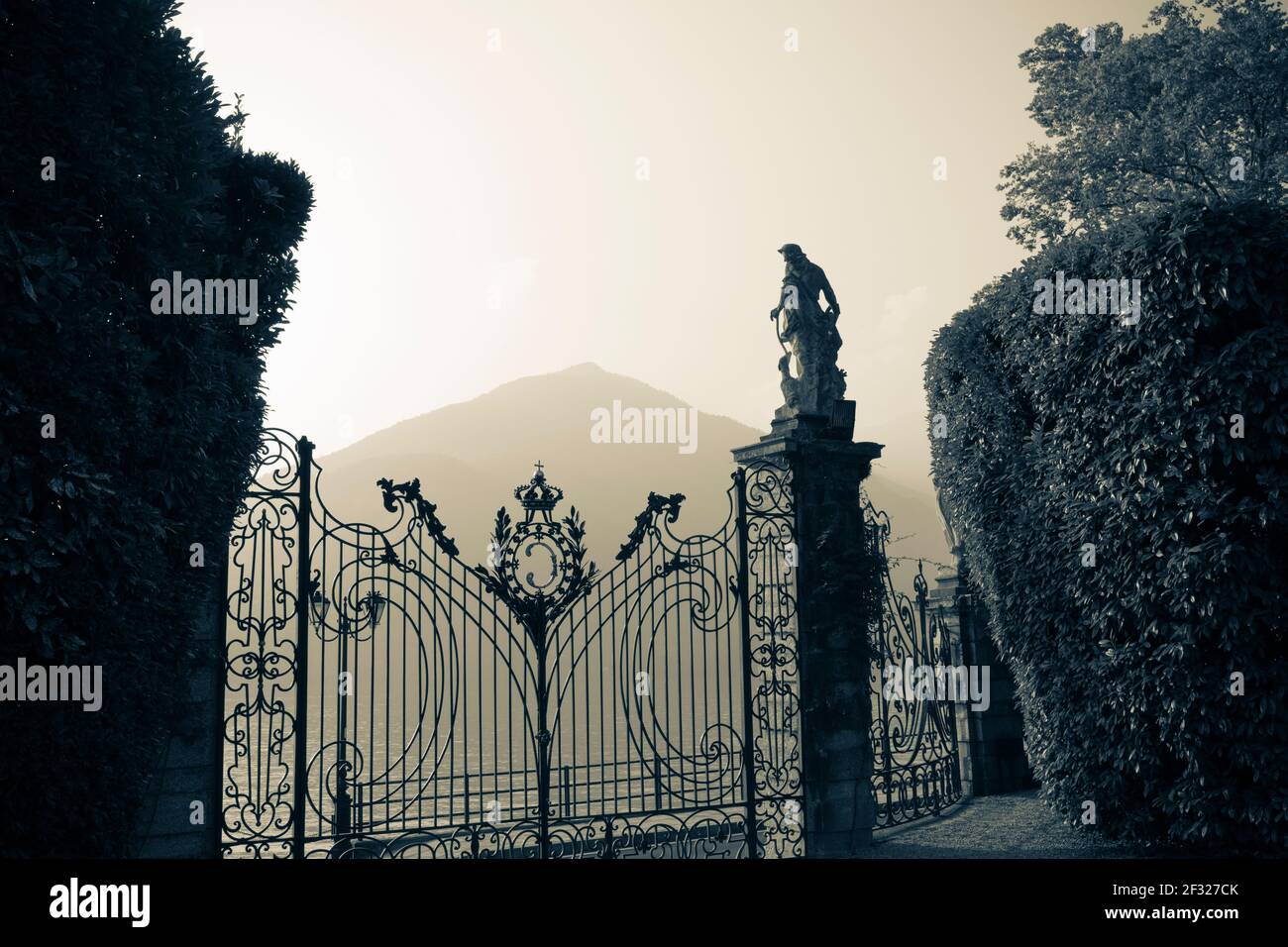 Italien, Tremezzo, Comer See,Villa Carlotta, die Gartentore Stockfoto