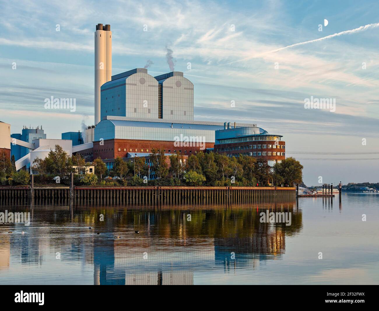 Kraftwerk Tiefstack, Hamburg Deutschland Stockfoto
