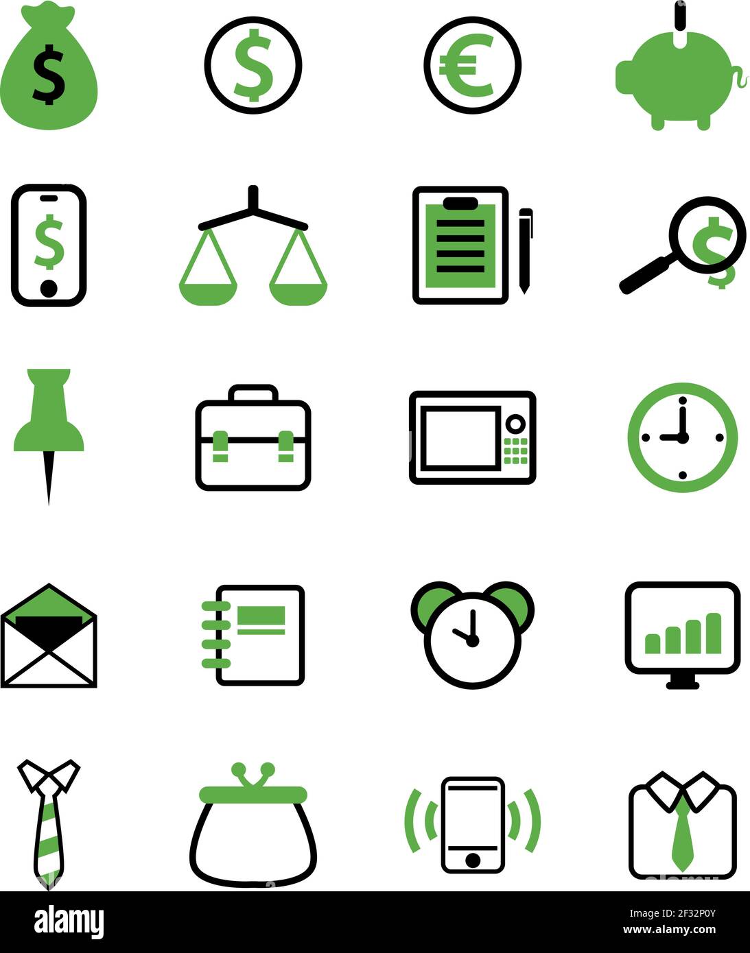 Business Management, Illustration, Vektor auf weißem Hintergrund Stock Vektor