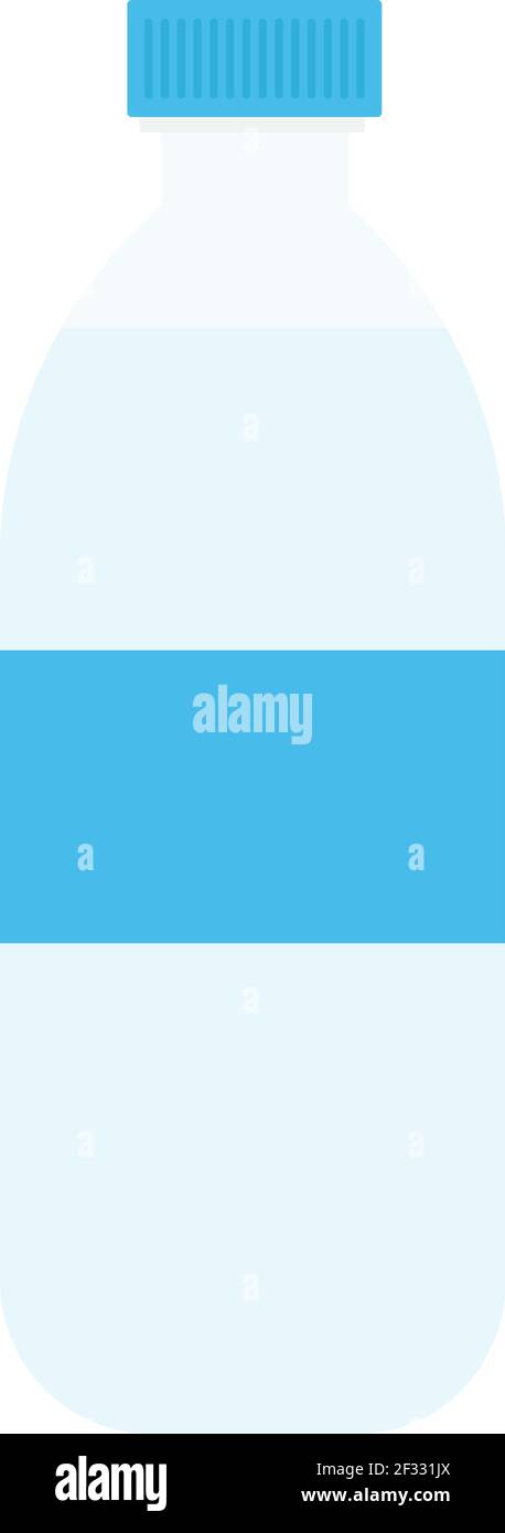 Wasserflasche, Illustration, Vektor auf weißem Hintergrund. Stock Vektor