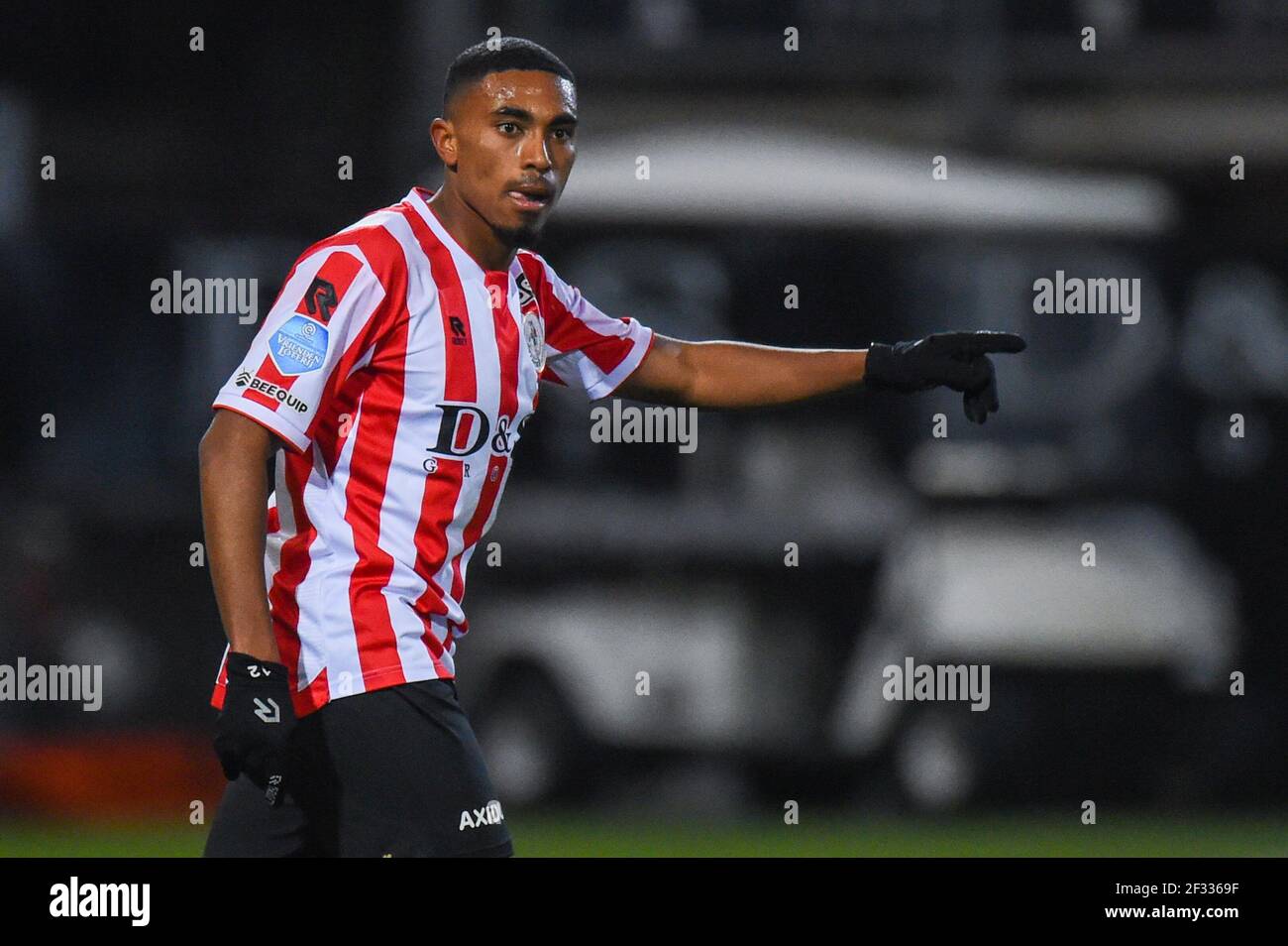 ROTTERDAM, NIEDERLANDE - MÄRZ 13: Deroy Duarte von Sparta Rotterdam während des niederländischen Eredivisie-Spiels zwischen Sparta Rotterdam und RKC Waalwijk in Spa Stockfoto