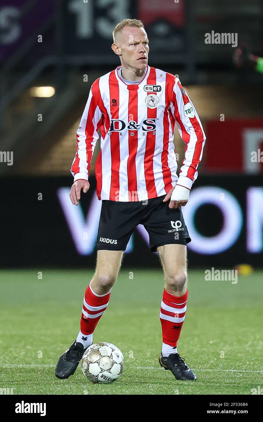 ROTTERDAM, NIEDERLANDE - MÄRZ 13: Tom Beugelsdijk von Sparta Rotterdam während des niederländischen Eredivisie-Spiels zwischen Sparta Rotterdam und RKC Waalwijk at Stockfoto