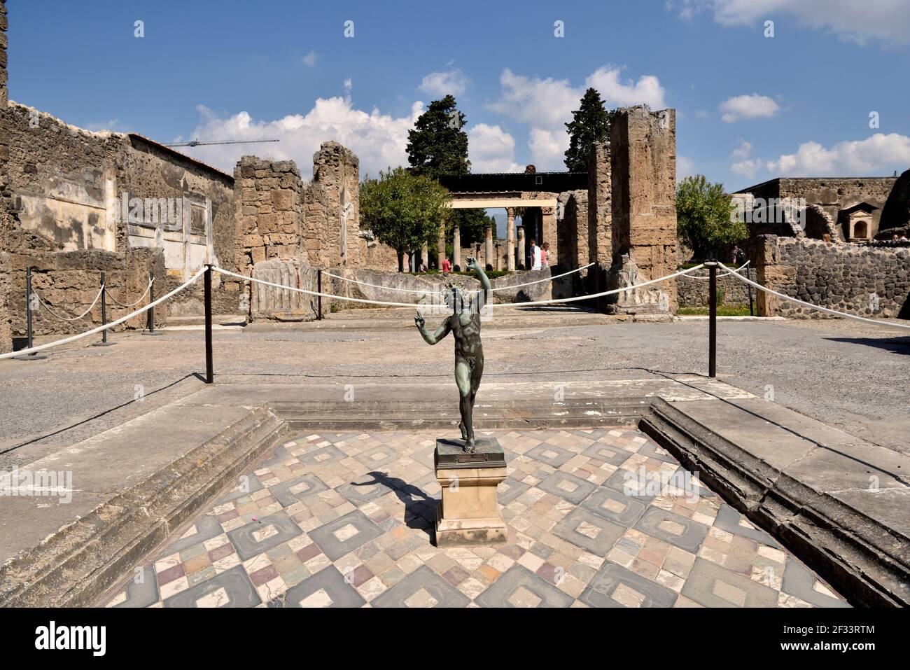 Geographie / Reisen, Italien, Haus der Faun in der antiken Stadt Pompeji am Fuße des Vulkans Mount , Additional-Rights-Clearance-Info-not-available Stockfoto