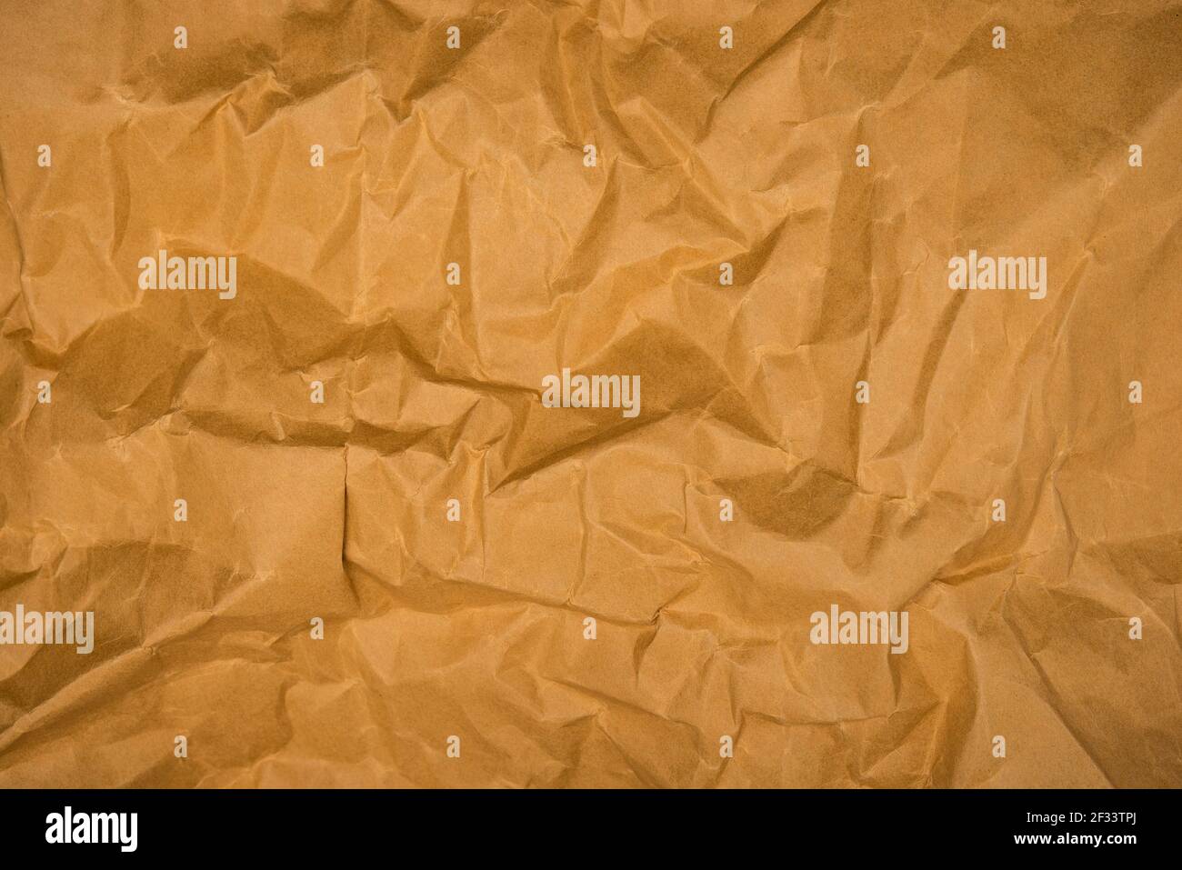 Braun zerknittert Papier Textur Hintergrund Stockfoto