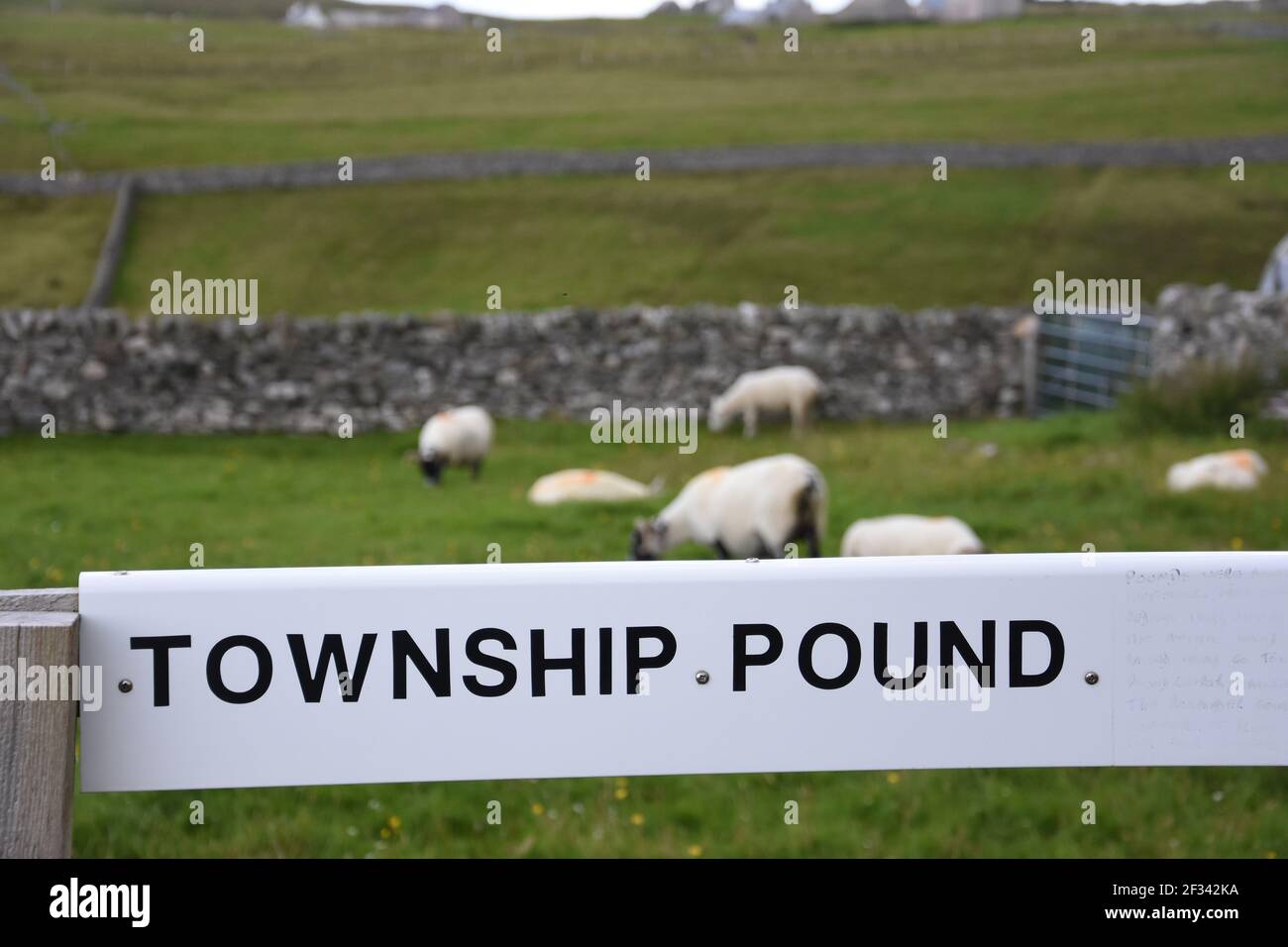 Township Pound, Borve, Isle of Lewis, Western Isles, Schottland, VEREINIGTES KÖNIGREICH Stockfoto