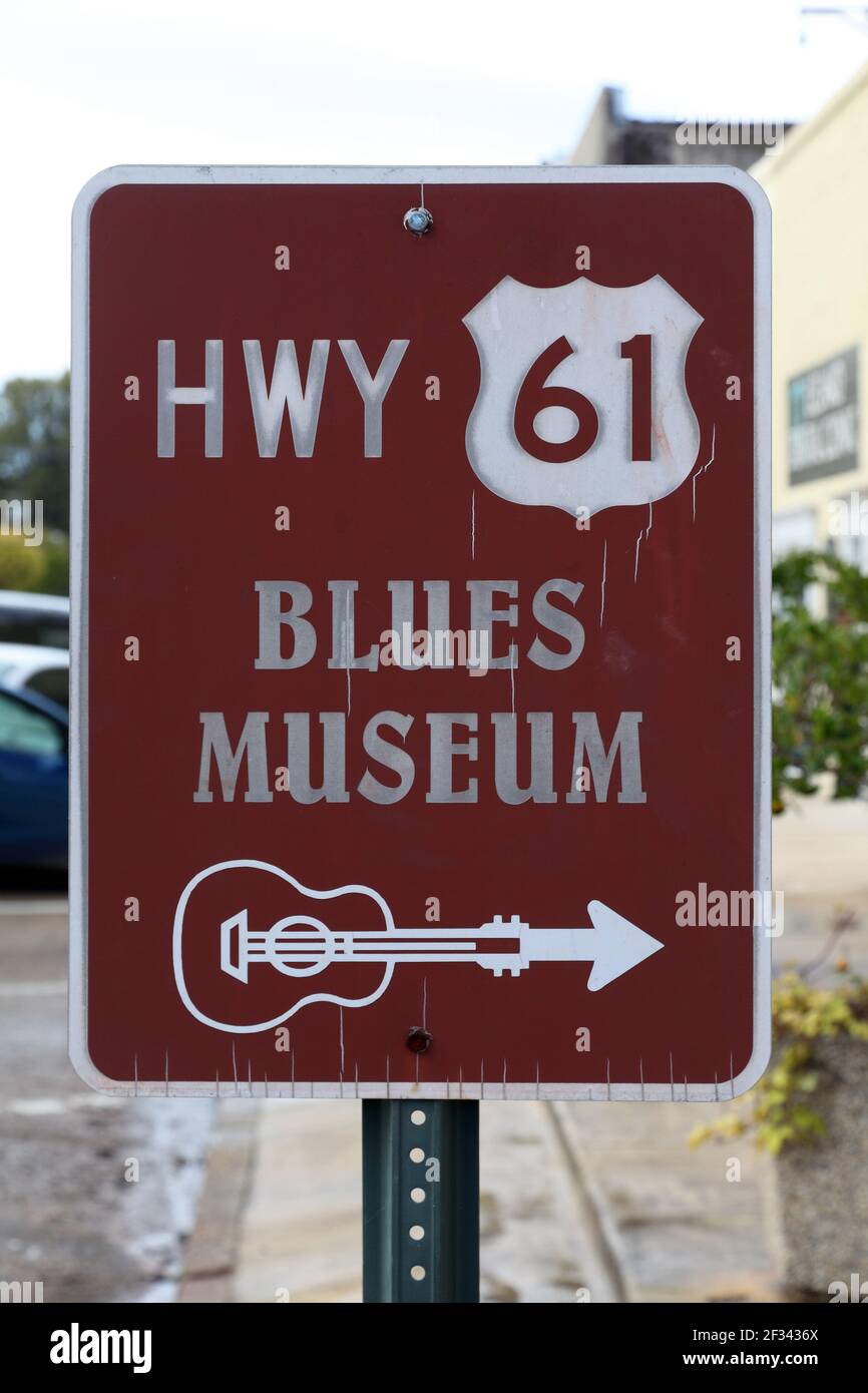 Geographie / Reisen, USA, Mississippi, Leland, Highway 61 Blues Museum, Leland, Additional-Rights-Clearance-Info-not-available Stockfoto