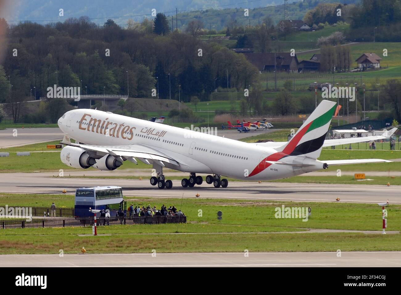 15-03-2021 - Generic Airplanes - A6-ERE - Emirates - Airbus A340. Seriennummer 572, Typ 340-541. Erster Flug am 2,02.2004, geliefert nach Emirates Stockfoto