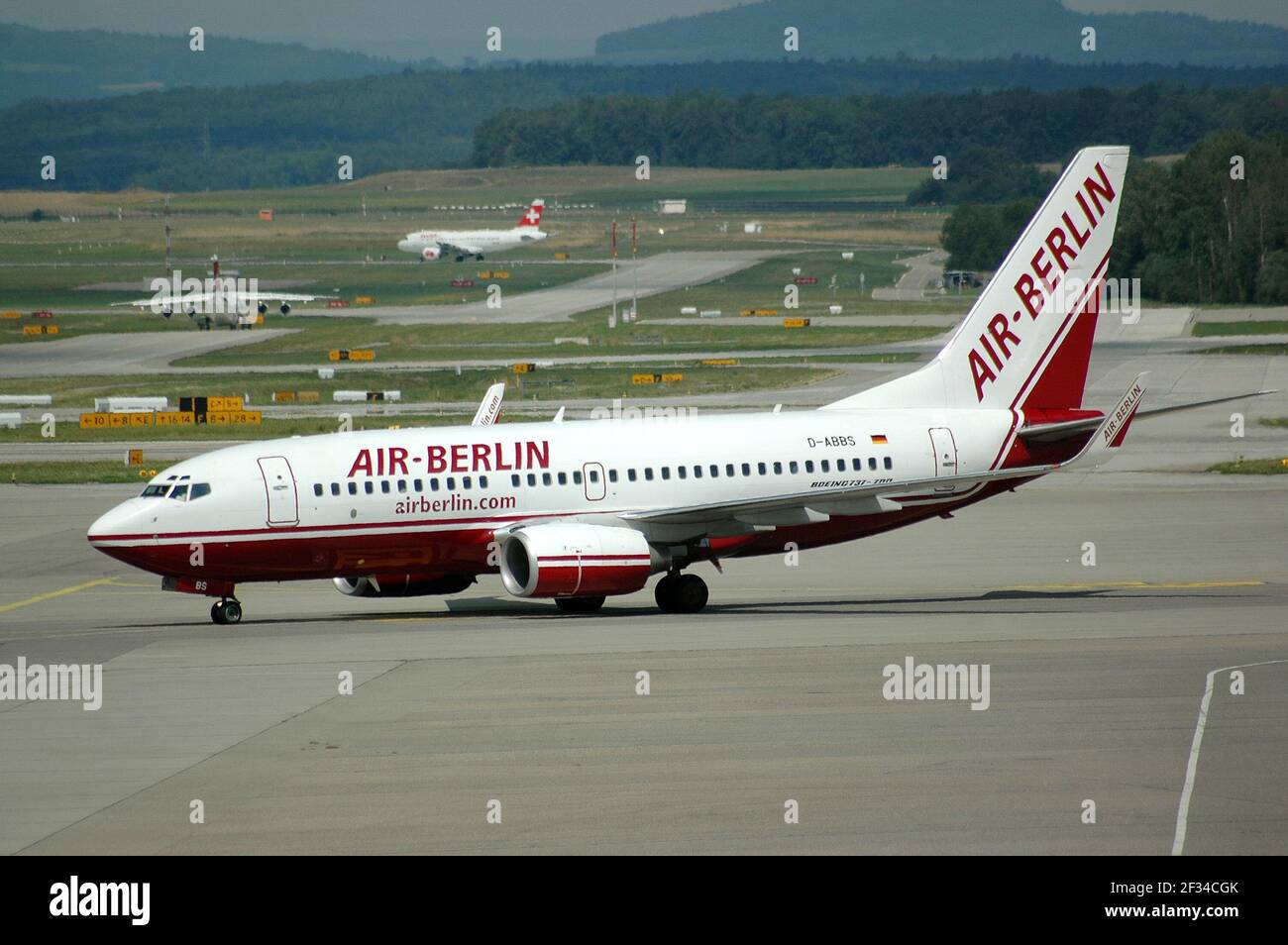 15-03-2021 - Generic Airplanes - D-ABBS - Air Berlin - Boeing B737. Seriennummer 28654, Typ 737-76N. Erstflug am 11,10.2001, geliefert an Air Be Stockfoto