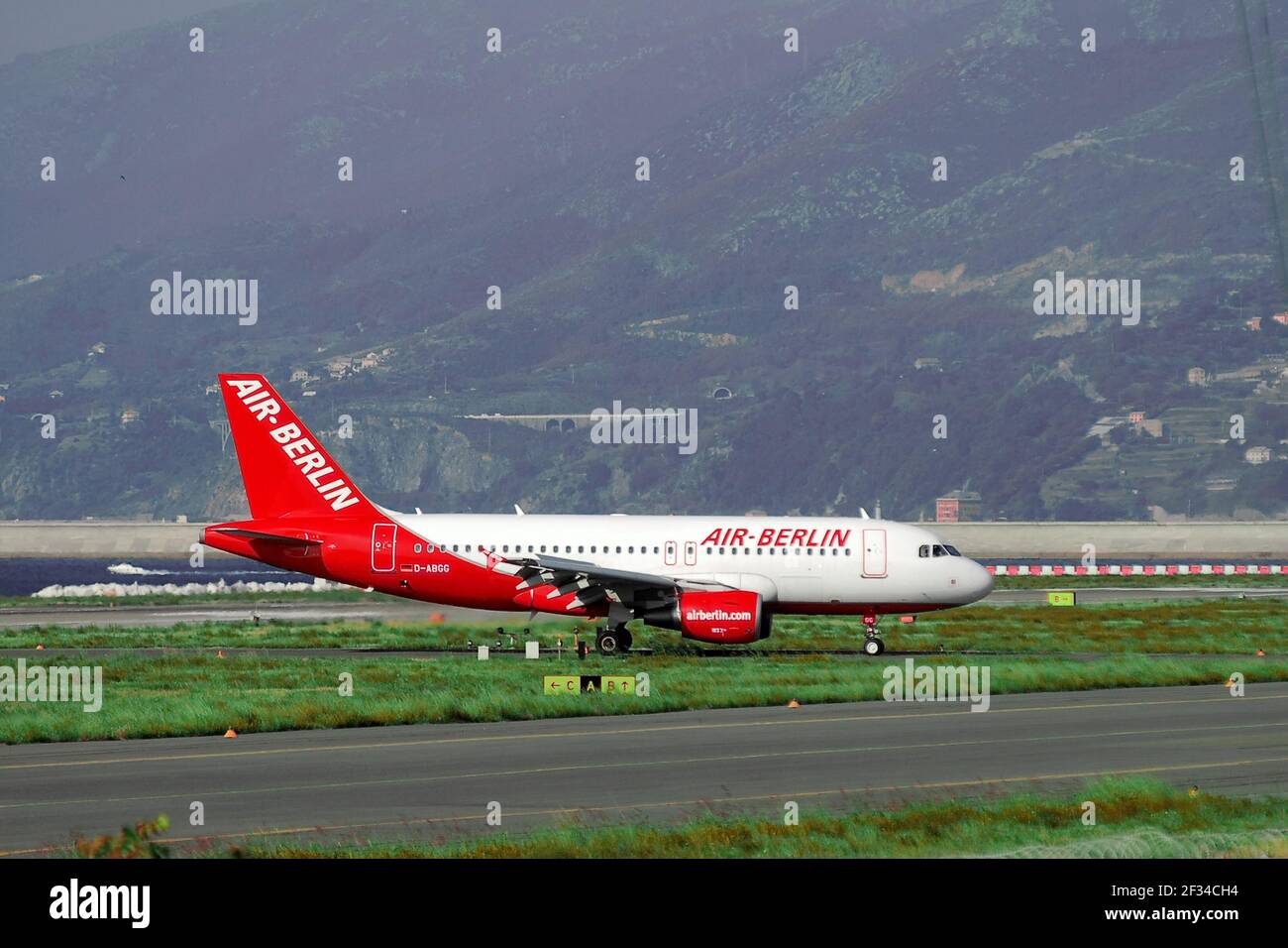 15-03-2021 - Generic Airplanes - D-ABGG - Air Berlin - Airbus A319. Seriennummer 3202, Typ 319-111. Erstflug am 6,07.2007, geliefert an Air Berl Stockfoto