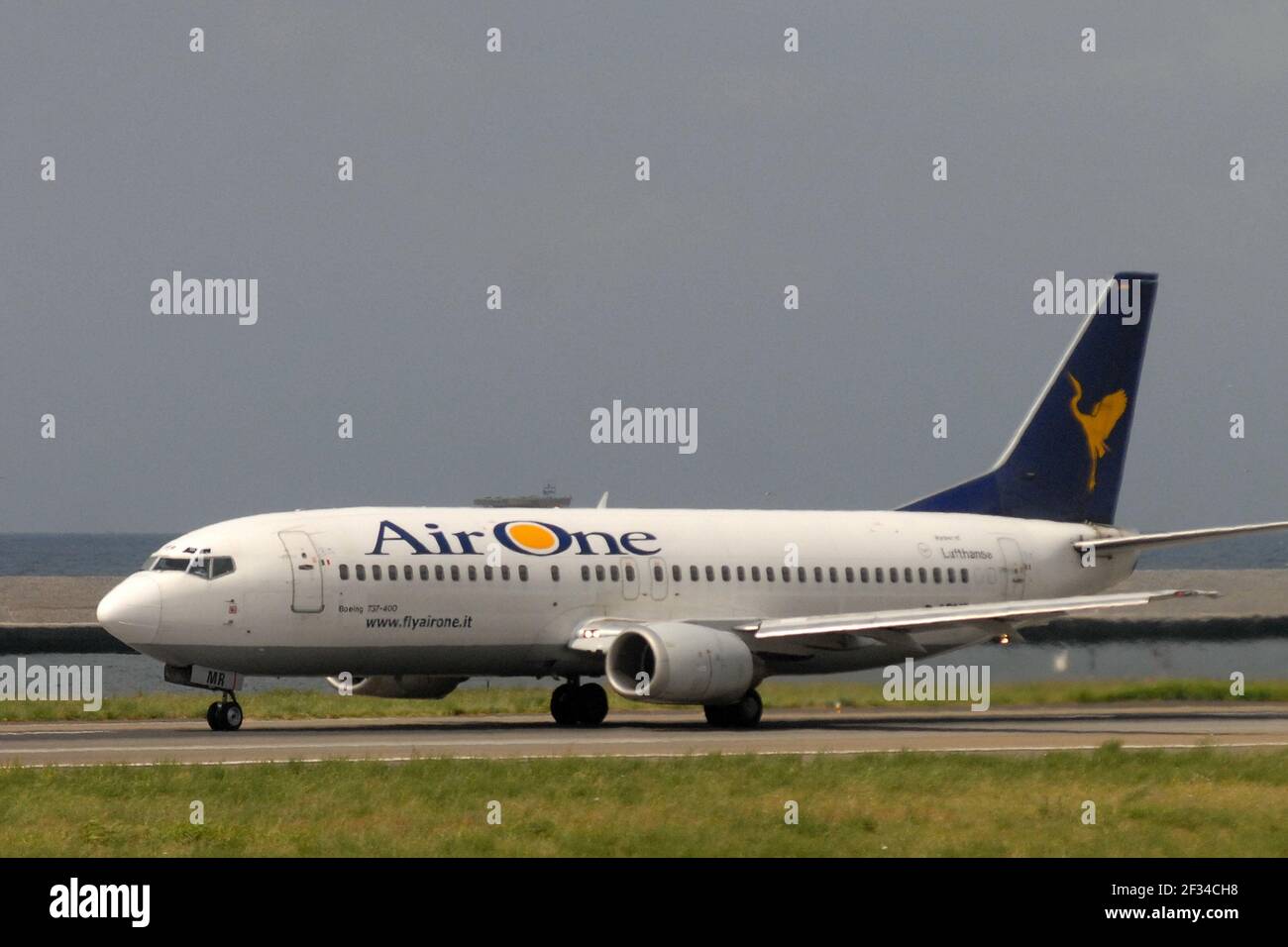 15-03-2021 - Generic Airplanes - D-AGMR - Air One - Boeing B737. Seriennummer 27007, Typ 737-400. Erstflug am 10,09.1992, geliefert an Air One o Stockfoto