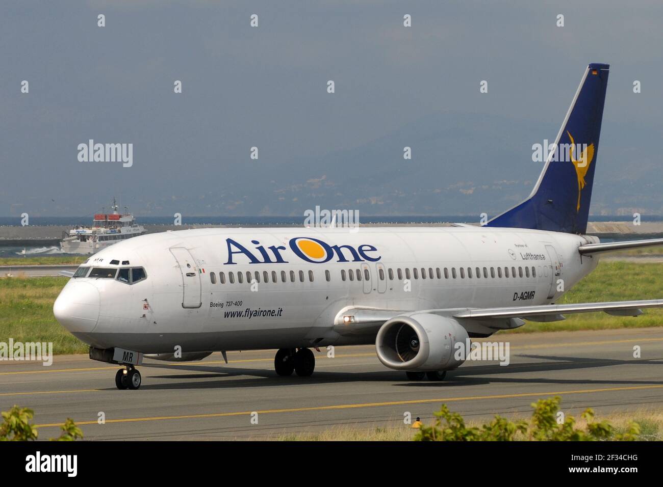 15-03-2021 - Generic Airplanes - D-AGMR - Air One - Boeing B737. Seriennummer 27007, Typ 737-400. Erstflug am 10,09.1992, geliefert an Air One o Stockfoto