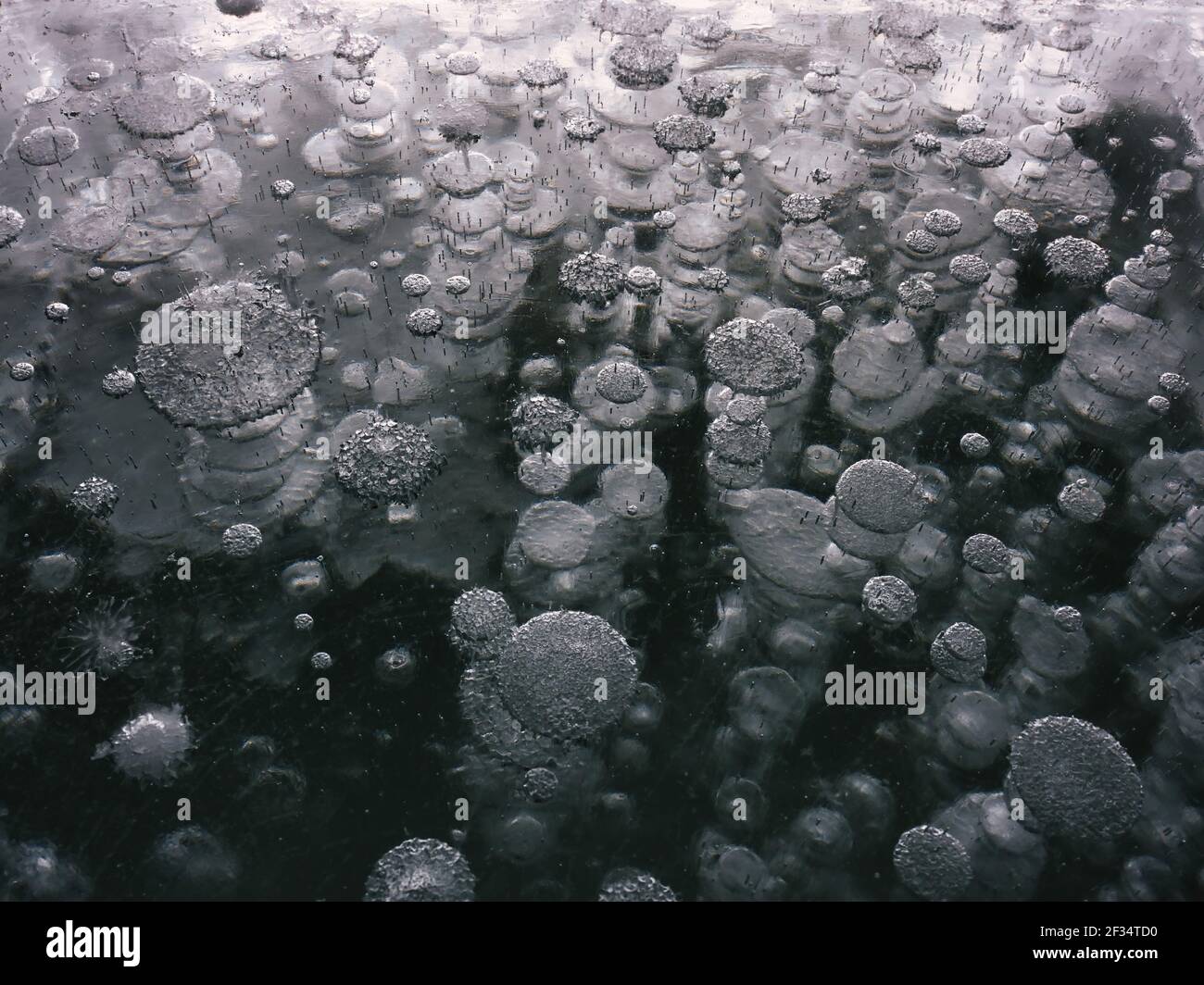 Eisblase Stockfoto