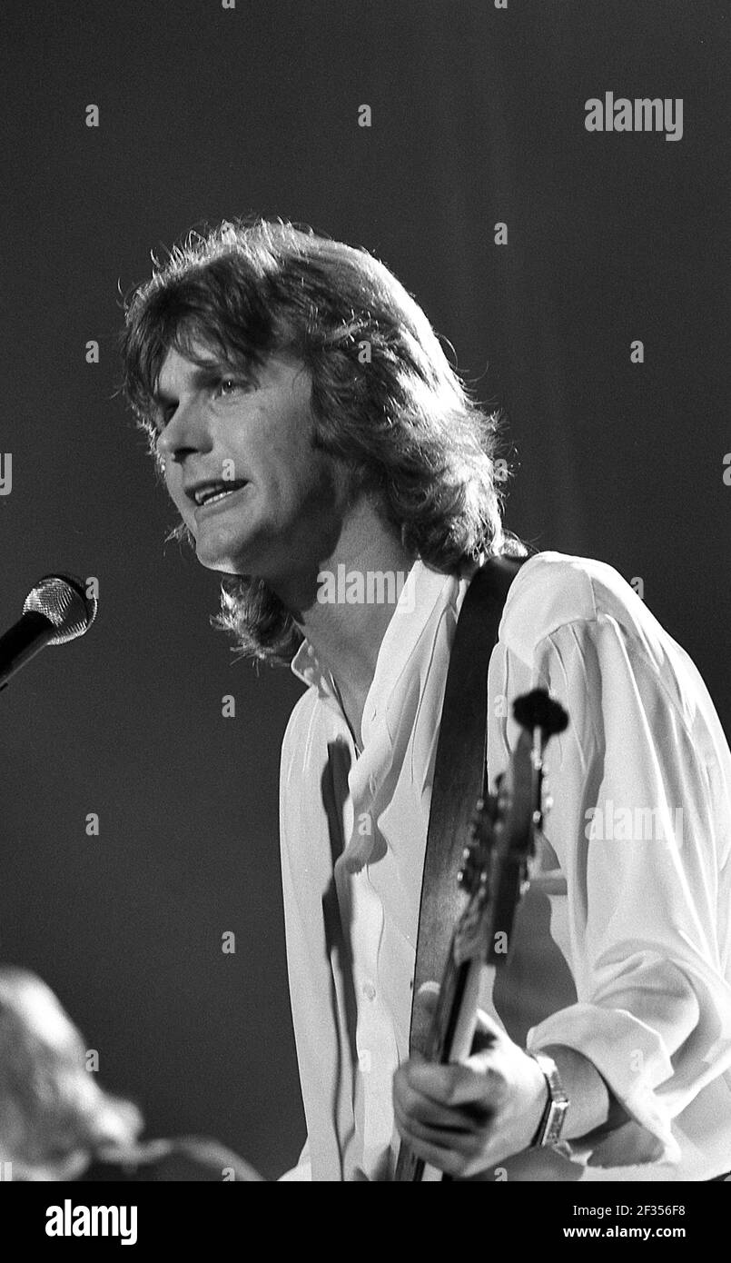 Britische Progressive Rock Band UK. 'Danger Money Tour' Live-Gig in London 1979 Stockfoto