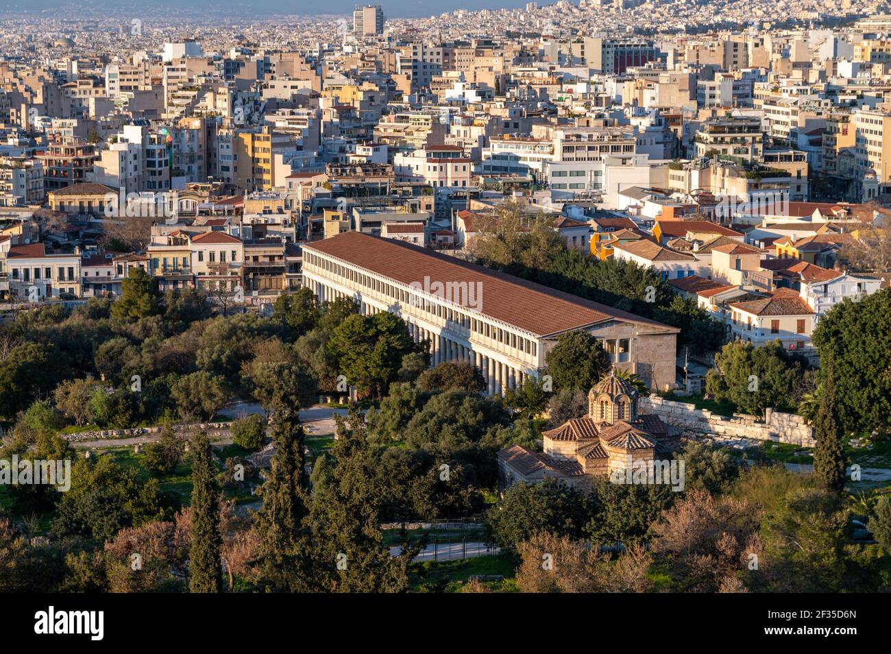 Stoa von Attalos in der Altstadt von Athen, Griechenland Stockfoto