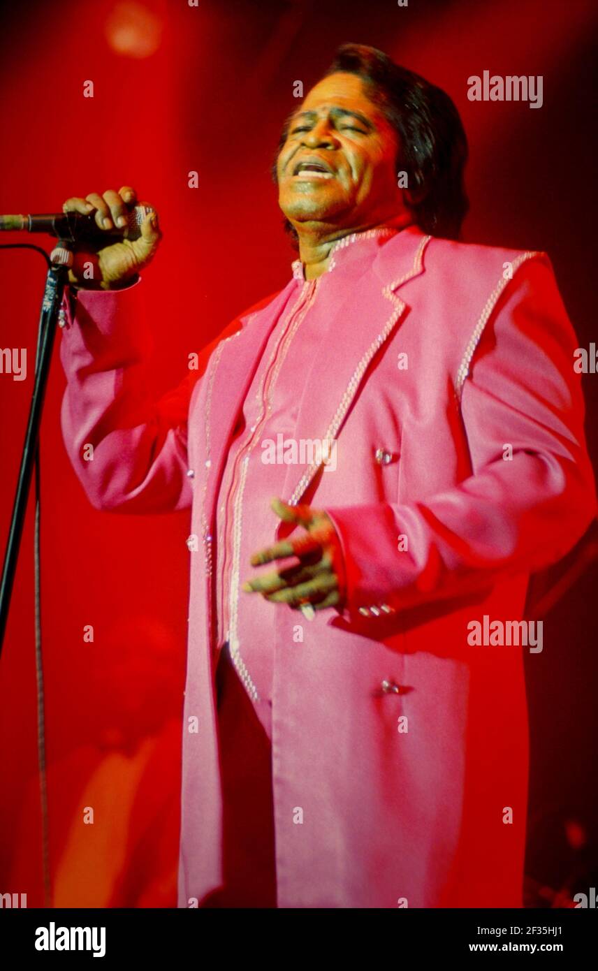 James Brown, V98, Hylands Park, Chelmsford, Essex, Großbritannien - August 1998. Stockfoto