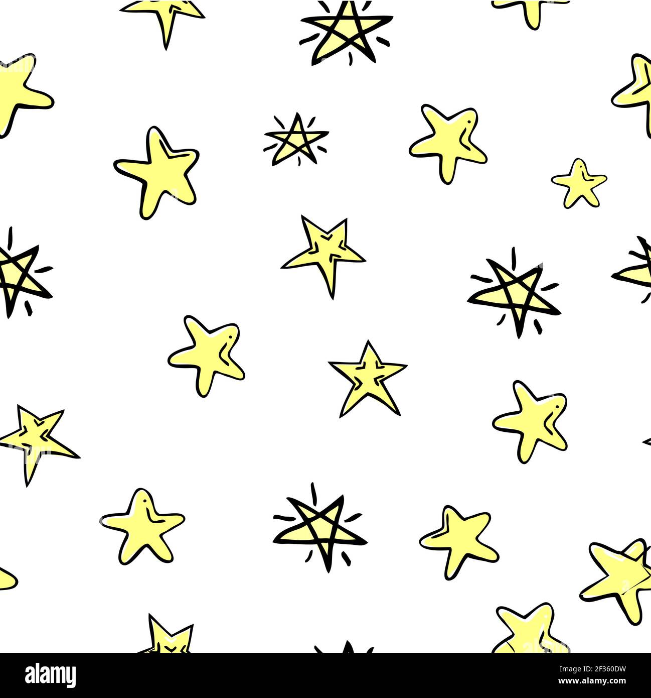 Vektor Doodle Star, für Hintergrund, Papierumhang, Banner, Vorhang, Usw. Stock Vektor