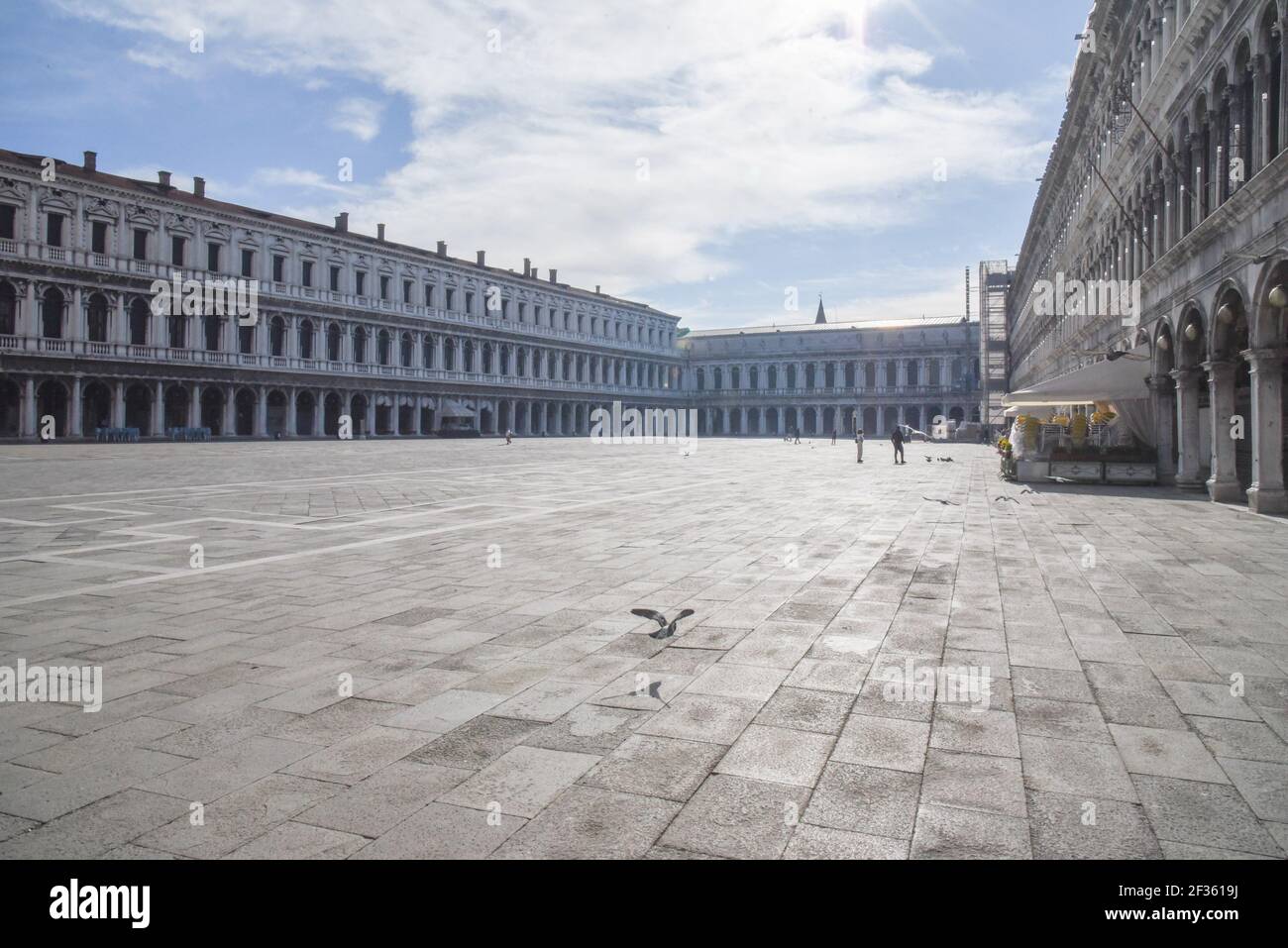 Venedig, Italien. März 2021, 15th. Zona Piazza San Marco durante Venezia in Zona Rossa, Nachrichten in Venezia, Italia, 15 marzo 2021 Quelle: Independent Photo Agency/Alamy Live News Stockfoto