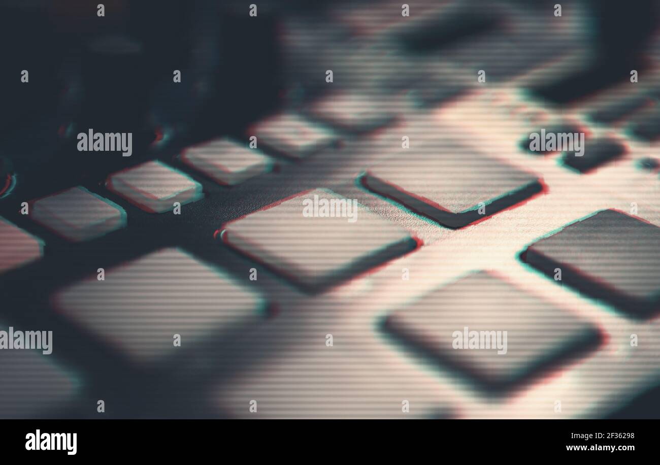 Beat Machine Device für elektronische Musik Komponist. Techno-DJ spielen und musikalischen Spuren mit modernen drum machine Remix. Professional Sound Recording Studio Stockfoto