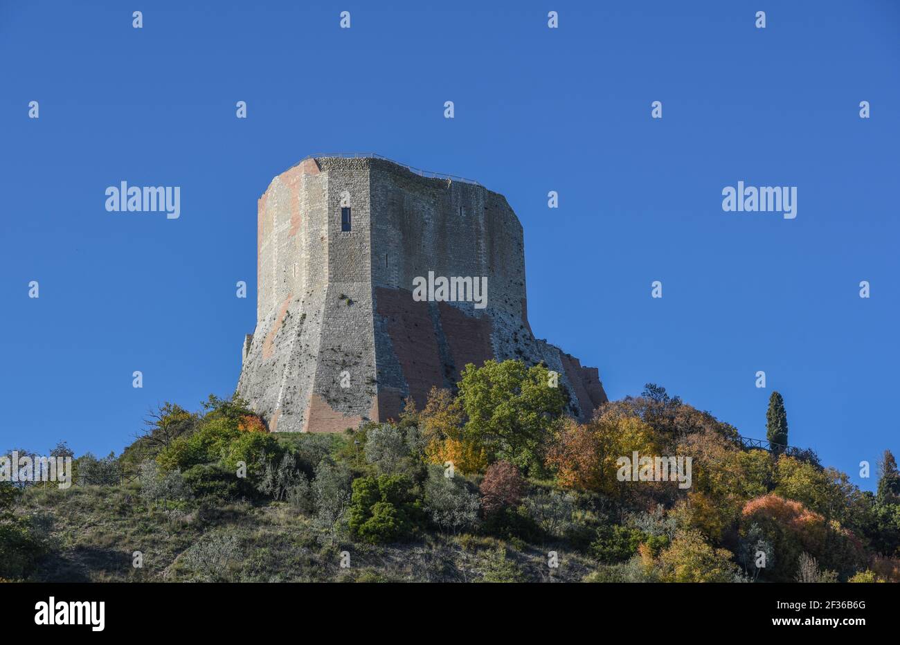 La rocca a Rocca d' Orcia Stockfoto