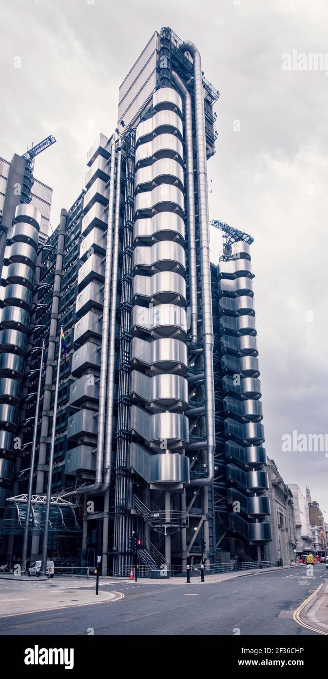 Die Stadt London während der globalen Pandemie im Winter 2021in Großbritannien. Stockfoto