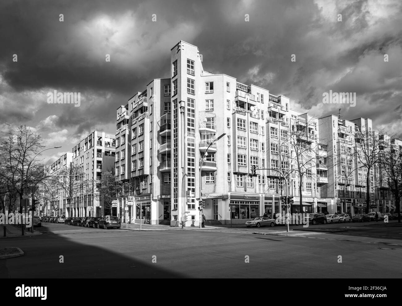 Berlin Sozialer Wohnungsbau Kantstraße Stockfoto