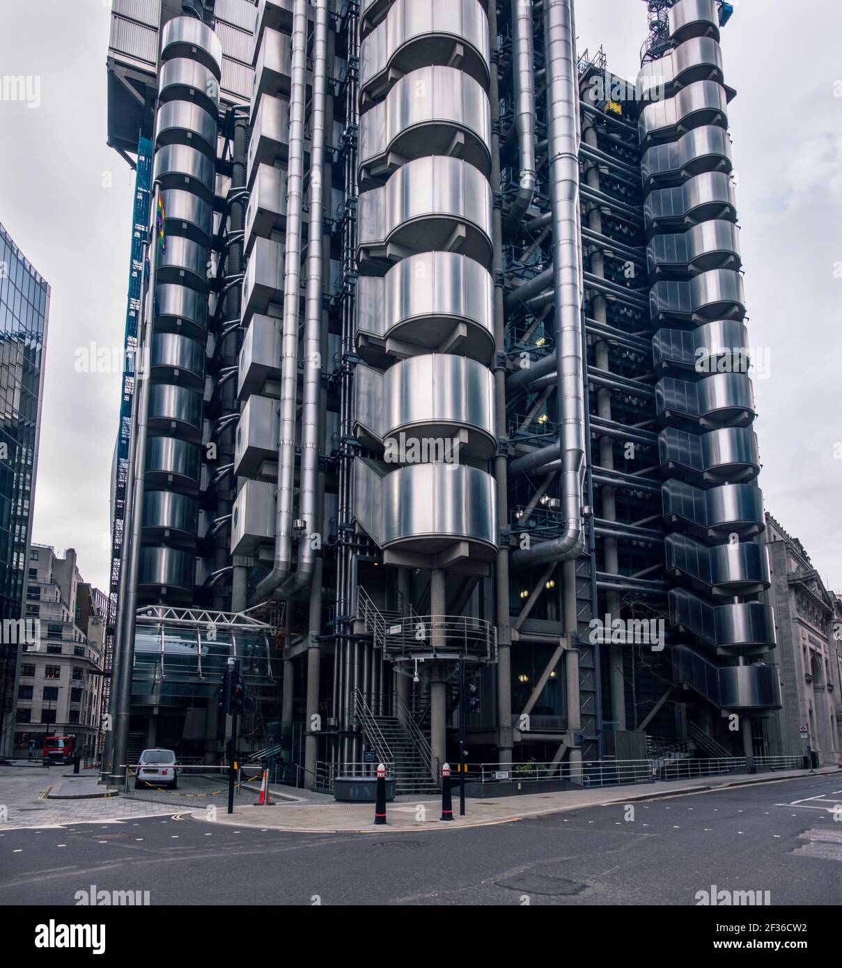 Die Stadt London während der globalen Pandemie im Winter 2021in Großbritannien. Stockfoto